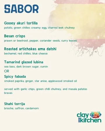 Sabor menu